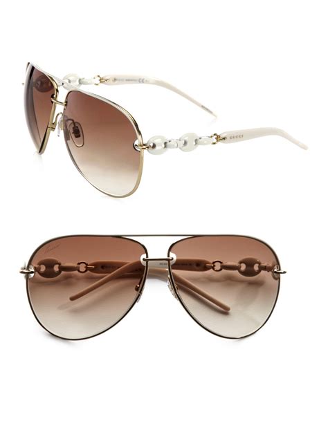 gucci aviator acetate and metal sunglasses|Gucci aviator metal sunglasses women.